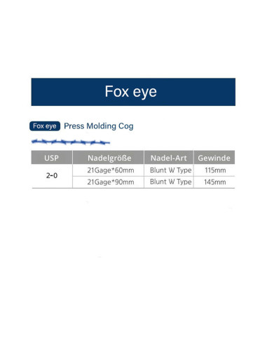 Fox Eye PDO Lifting Fäden
