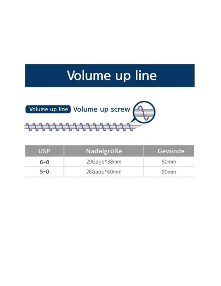 White Rose VOLUME UP LINE Screw PDO Face Lifting Fäden, Venus V Line , Sonewa, Facelift , Fadenlifting